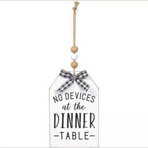 No Devices Wood Wall Decor, 10 x 5 Inches